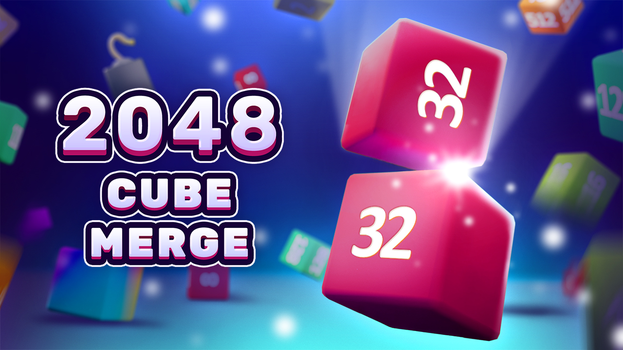 パズルゲーム - 2048 Cube Merge